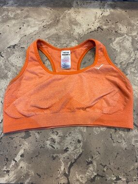 Gymshark Orange Seamless Racerback Sports Bra